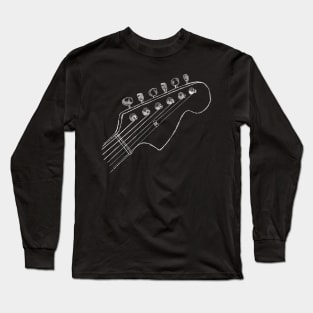 Guitar headstock Long Sleeve T-Shirt